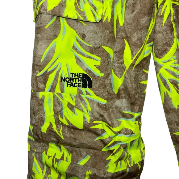 The North Face Freedom Insulated Ski Bib Utility Brown Prairie Print Small NEW - Picture 11 of 16